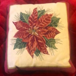 Poinsettia Pillow